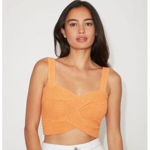 FAUX TWIST CROCHET TOP